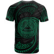 Alohawaii T-Shirt - Tee American Samoa Polynesian Custom Personalised - Green Tribal Wave | Alohawaii.co