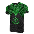 Alohawaii T-Shirt - Tee Kosrae Custom Personalised - Micronesian Pattern Green Armor Style | Alohawaii.co