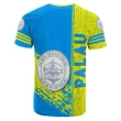 Alohawaii T-Shirt - Tee Palau Coat Of Arms Quarter Style J1C