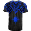 Alohawaii T-Shirt - Tee Marshall Islands - Polynesian Armor Style Blue | Alohawaii.co