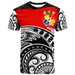 Alohawaii T-Shirt - Tee Tonga - Ethnic Style With Round Black White Patterns | Alohawaii.co