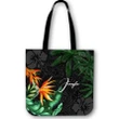 Alohawaii Bag - (Custom) Polynesian Tote Bag Banana Palm Leaves And Coconut Tree Personal Signature | Alohawaii.co