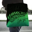 Alohawaii Bag - (Custom) New Zealand Tote Bag Silver Fern Kiwi Personal Signature Green A02