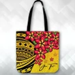 Alohawaii Bag - (Custom) Polynesian Plumeria Yellow Tote Bag Personal Signature | Alohawaii.co