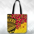 Alohawaii Bag - (Custom) Polynesian Plumeria Yellow Tote Bag Personal Signature A24