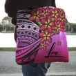 Alohawaii Bag - (Custom) Polynesian Plumeria Pink Tote Bag Personal Signature A24