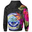 Alohawaii Clothing, Zip Hoodie Federated States of Micronesia, Hibiscus Polynesian Pattern | Alohawaii.co