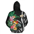 Alohawaii Clothing, Zip Hoodie Tonga Coat Of Arms Polynesian With Hibiscus | Alohawaii.co