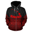 Alohawaii Clothing, Zip Hoodie Hawaii Polynesian Red Black Pride Map And Seal | Alohawaii.co
