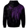 Alohawaii Clothing, Zip Hoodie Tuvalu Personalised, Polynesian Wings (Purple) | Alohawaii.co