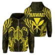 Alohawaii Clothing, Zip Hoodie Polynesian Turtle Kanaka Maoli Hawaii, Yellow | Alohawaii.co