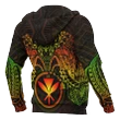 Alohawaii Clothing - Zip Hoodie Polynesian Hawaii - Reggae Turtle Manta Ray - BN18