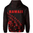 Alohawaii Clothing, Zip Hoodie Polynesian Hawaii Personalised, Polynesian Wings (Blue) | Alohawaii.co