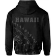 Alohawaii Clothing, Zip Hoodie American Samoa Eagle Tattoo Style Cyan | Alohawaii.co