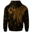 Alohawaii Clothing, Zip Hoodie Tonga , Polynesian Wings (Golden) | Alohawaii.co