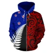 Alohawaii Clothing, Zip Hoodie New Zealand Silver Fern The Half | Alohawaii.co