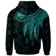 Alohawaii Clothing, Zip Hoodie Federated States of Micronesia , Polynesian Wings (Turquoise) | Alohawaii.co