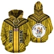 Alohawaii Clothing, Zip Hoodie Hawaii Coat Of Arms Cricket Style J5W | Alohawaii.co