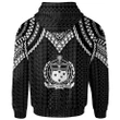 Alohawaii Clothing, Zip Hoodie Samoa Custom Personalised, Polynesian Armor Style Black | Alohawaii.co