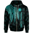 Alohawaii Clothing, Zip Hoodie Marshall Islands Polynesian Wings (Turquoise) | Alohawaii.co
