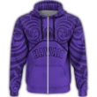 Alohawaii Clothing, Zip Hoodie Hawaii Coat Of Arms Demodern Style Purple | Alohawaii.co