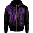 Alohawaii Clothing, Zip Hoodie American Samoa Personalised, Polynesian Wings (Purple) | Alohawaii.co