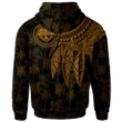 Alohawaii Clothing, Zip Hoodie Federated States of Micronesia Personalised, Polynesian Wings (Golden) | Alohawaii.co