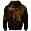 Alohawaii Clothing, Zip Hoodie Polynesian Hawaii Kanaka Maoli Personalised, Polynesian Wings (Golden) | Alohawaii.co