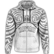 Alohawaii Clothing, Zip Hoodie Hawaii Coat Of Arms Demodern Style White | Alohawaii.co