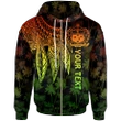 Alohawaii Clothing, Zip Hoodie Samoa Personalised, Polynesian Wings (Reggae) | Alohawaii.co