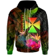 Alohawaii Clothing, Zip Hoodie Wallis and Futuna Polynesian Personalised, Hibiscus and Banana Leaves | Alohawaii.co