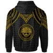 Alohawaii Clothing, Zip Hoodie Federated States Of Micronesia Custom Personalised, Polynesian Armor Style Gold | Alohawaii.co