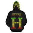 Alohawaii Clothing, Zip Hoodie Polynesian Hawaii Kanaka Maoli, Polynesian Wings (Turquoise) | Alohawaii.co