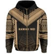 Alohawaii Clothing, Zip Hoodie Hawaii Kanaka Polynesian Active Gold | Alohawaii.co