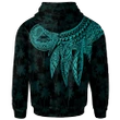 Alohawaii Clothing, Zip Hoodie American Samoa, Polynesian Wings (Turquoise) | Alohawaii.co