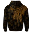 Alohawaii Clothing, Zip Hoodie Tuvalu Personalised, Polynesian Wings (Golden) | Alohawaii.co