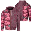 Alohawaii Clothing, Zip Hoodie Hawaii Hibiscus Polynesian, Hawaiian Curtis Style, Pink | Alohawaii.co