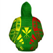 Alohawaii Clothing, Zip Hoodie Hawaii  Custom Personalised, Red Hawaiian Tribal Seamless Pattern | Alohawaii.co