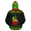 Alohawaii Clothing, Zip Hoodie Palau, Custom Personalised, Polynesian Diagonal Pattern Red | Alohawaii.co