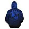 Alohawaii Clothing, Zip Hoodie Tonga All Over Lift Up Blue | Alohawaii.co