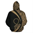 Alohawaii Clothing - Zip Hoodie Cook Islands Polynesian Custom- Circle Style-J7