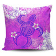 Alohawaii Home Set - Pink Polynesian Turtle Pillow Covers J0