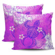 Alohawaii Home Set - Pink Polynesian Turtle Pillow Covers J0