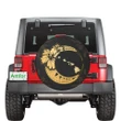 Hawaii Hibiscus Map On The Moon Gold Spare Tire Cover | alohawaii.co