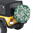 Alohawaii Accessory - Polynesian Maori Ethnic Ornament Green Hawaii Spare Tire Cover - AH - J4