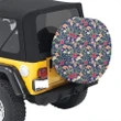Alohawaii Accessory - Tropical Hibiscus Red And Plumeria White Hawaii Spare Tire Cover - AH - J4