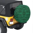 Alohawaii Accessory - Polynesian Seamless Green Hawaii Spare Tire Cover - AH - J4