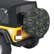Alohawaii Accessory - Tropical Leaves And Flowers In The Night Style Hawaii Spare Tire Cover - AH - J4