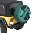 Alohawaii Accessory - Anchor Poly Tribal Turquoise Spare Tire Cover AH J1