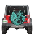 Anchor Poly Tribal Turquoise Spare Tire Cover | alohawaii.co